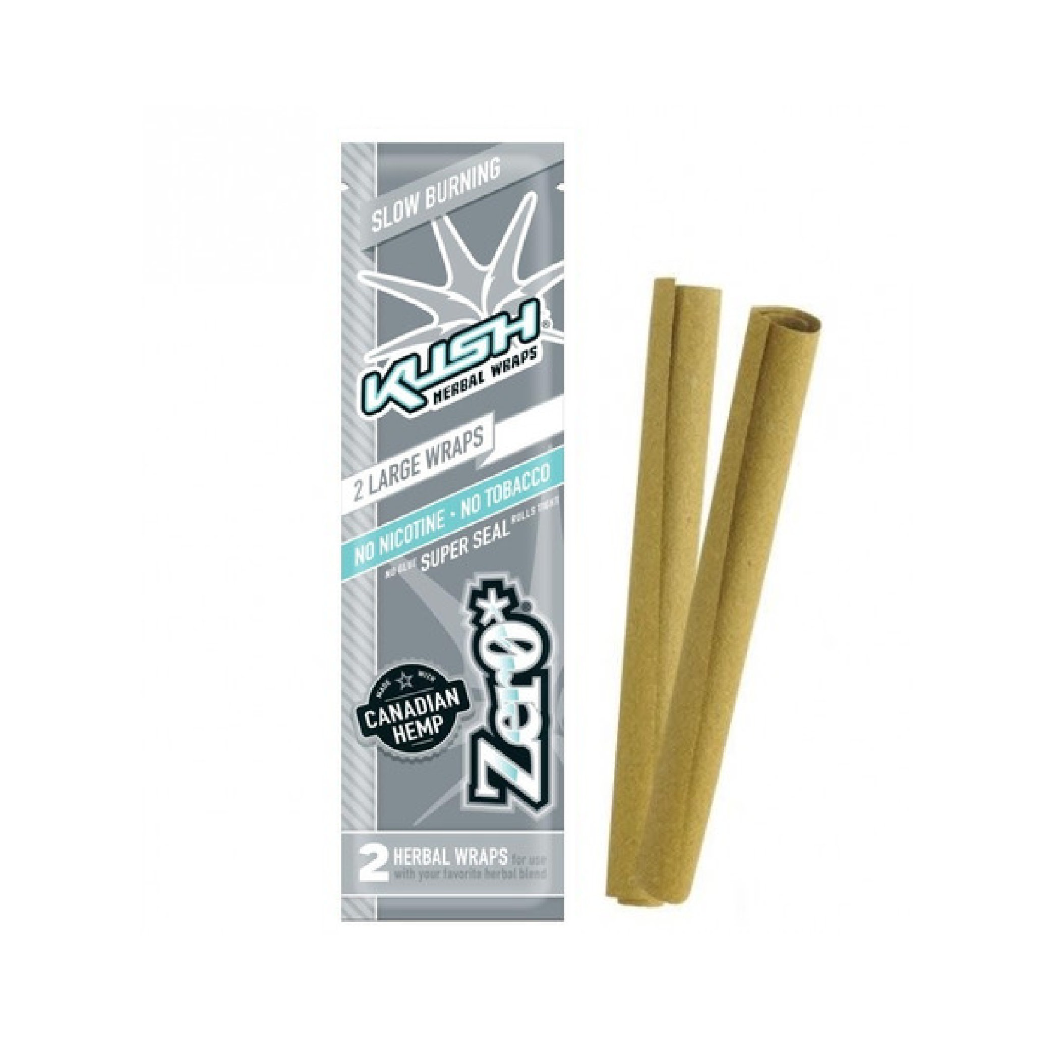 KUSH HERBAL WRAPS 2 large blunts Zero