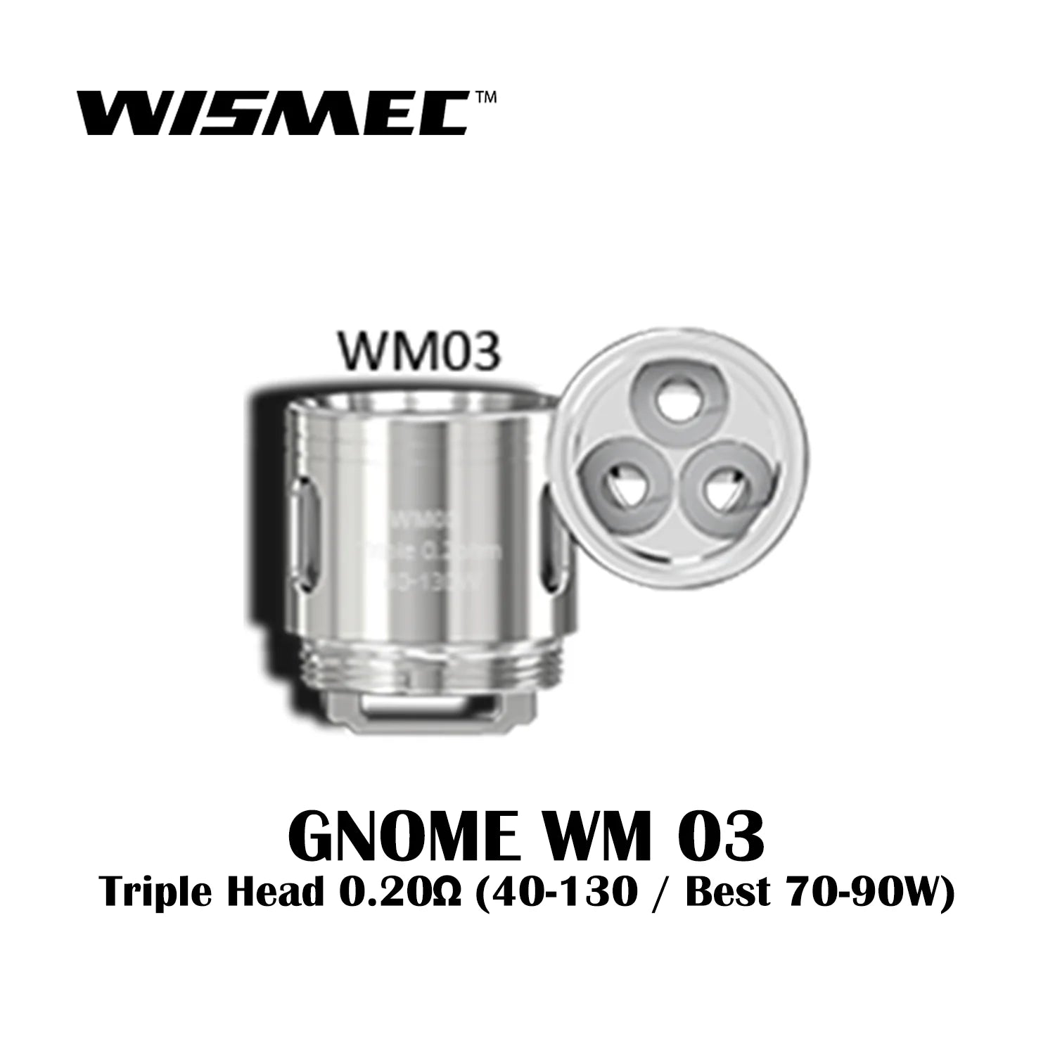 WISMEC ATOMIZER HEAD WM2 0.15 ohm