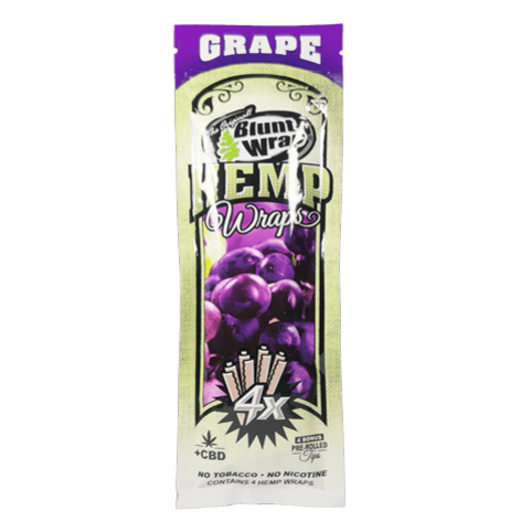 Blunt Wrap Hemp Wraps Grape 4X