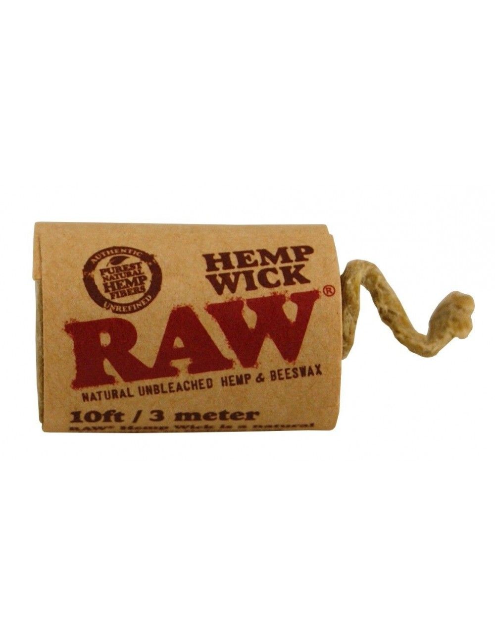 RAW HEMP WICK 10FT/3 METROS